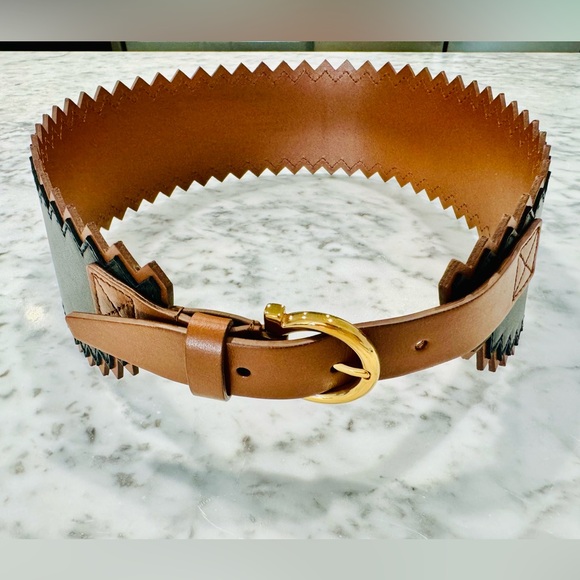 Salvatore Ferragamo Wide Leather Belt - Size 75 - Brand New - Picture 2 of 11